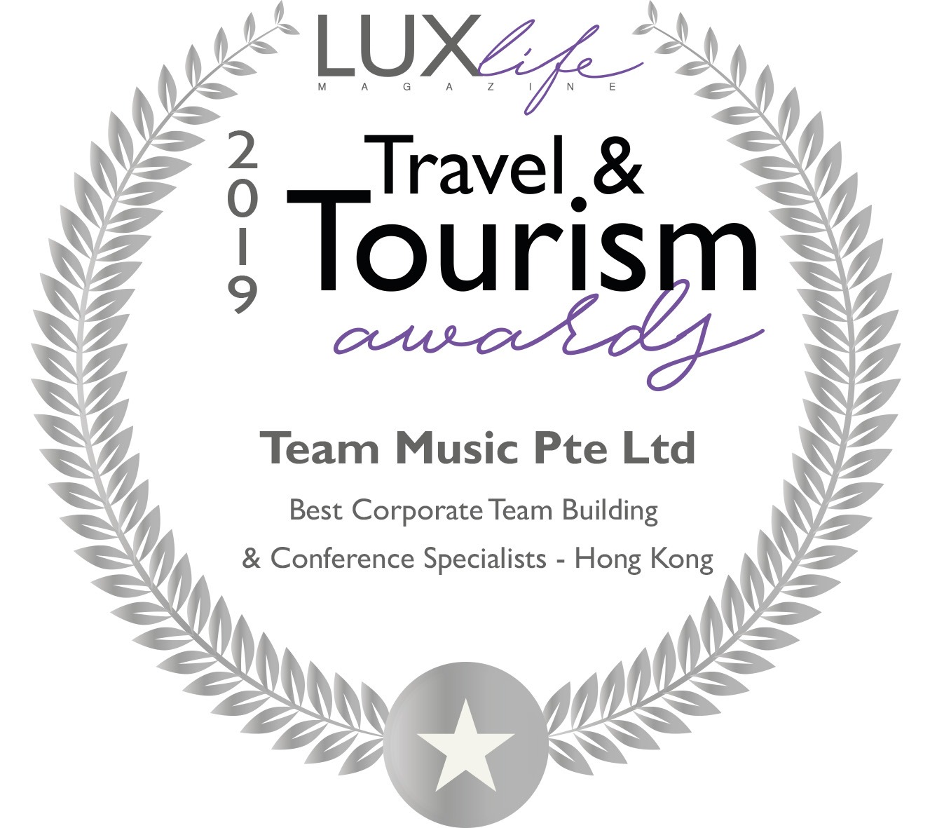Lux Life Travel & Tourism Awards 2019 badge